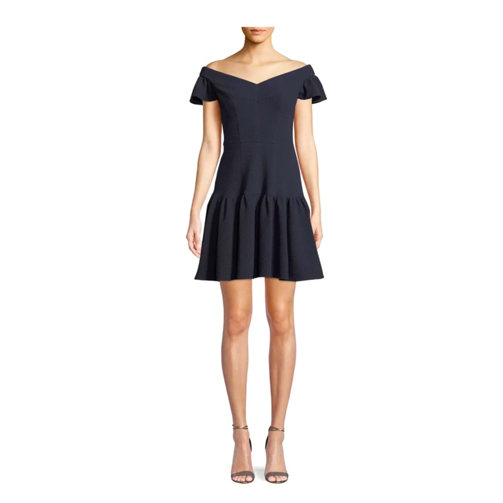Rebecca Taylor Navy Stretch Dress 6 NWT